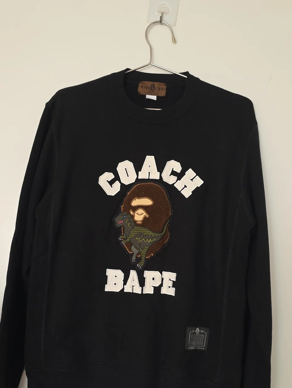 Coach x BAPE Black Graphic Crewneck Sweater